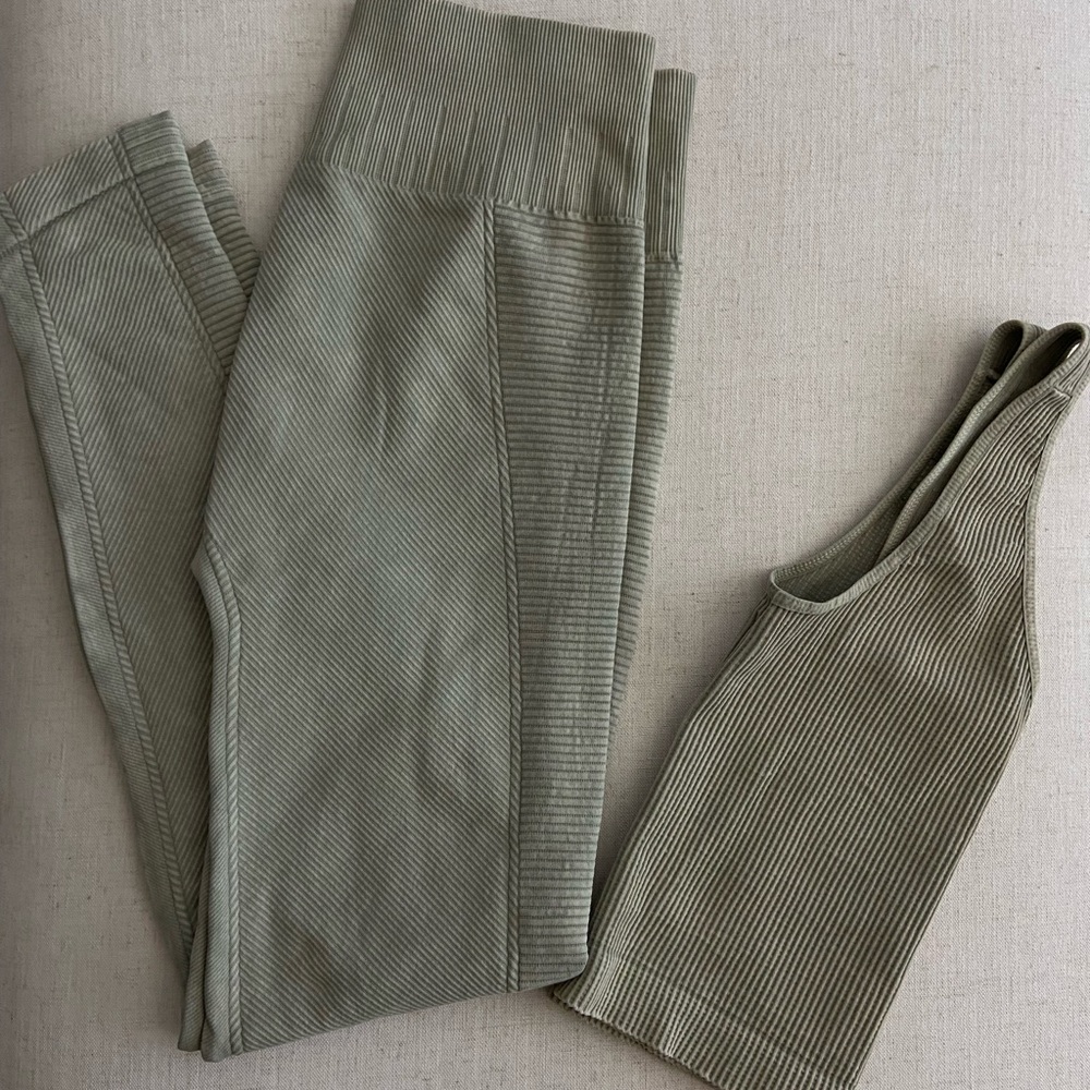 Green Textured Loungewear Set from boutique